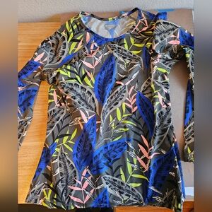 Athleta Rashguard Midnight Palm